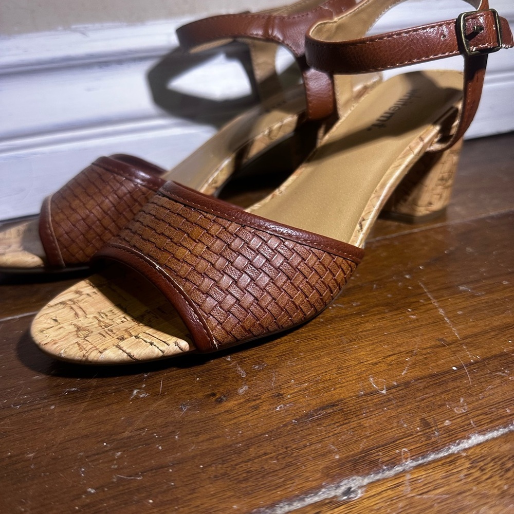 White Mountain Tan Woven‎ Sandals